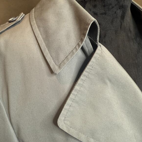 Vintage London Fog Towne Trench Coat Double Breasted Men’s Size 42 Reg Gray - Picture 3 of 16